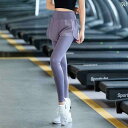 ヨガウェア ヨガパンツ ヨガ プロ ランニング スポーツ パンツ レディースパンツ ヨガ アウトドア モーニング ラン スマートフォン スーツ フェイク ツーピ...