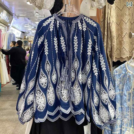 シャツ フリル レース パフスリーブ 細見え 袖 ホリデー スタイル フレンチ ピーコック テール 刺繍 シャツ 2025 春 ストラップ ランタン スリーブ トップ レディース 2344 A シャツ フリル レース パフスリーブ 細見え 袖 ホリデー スタイル フレンチ ピーコック テール 刺繍 シャツ 2025 春 ストラップ ランタン スリーブ トップ レディース 2344 A