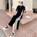 ワンピース シャツ 紫外線防止 春 七分袖 半袖 長袖 細見え 華奢見え 痩せ見えレディース 夏 MM 特大 サイズ 300 斤 カラーマッチング ゆったり 膝...