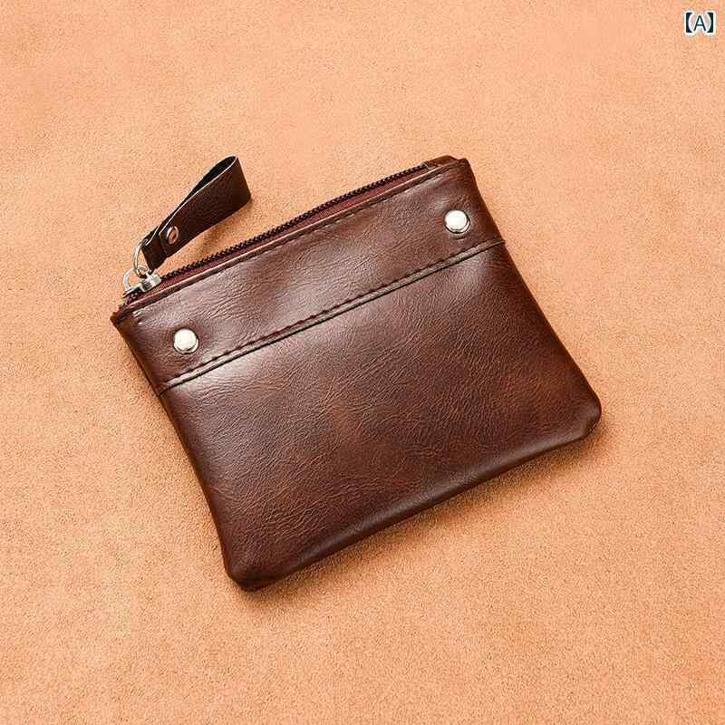 コインケース ミニ財布 コンパクト 小銭入れ メンズ ジッパー ショート 小さい 財布 コンパクト ミニ 学生 女性 カード バッグ シンプル キー コイン(4)