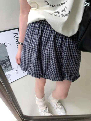 Aライン ギンガムチェック タータンチェック シャツ スカート 韓国 韓国 美しい レトロ チェック 柄の 花の つぼみ スカート 女性 2025 春 甘くて スパイシーな ハイウエスト aライン ショート Aライン ギンガムチェック タータンチェック シャツ スカート 韓国 韓国 美しい レトロ チェック 柄の 花の つぼみ スカート 女性 2025 春 甘くて スパイシーな ハイウエスト aライン ショート