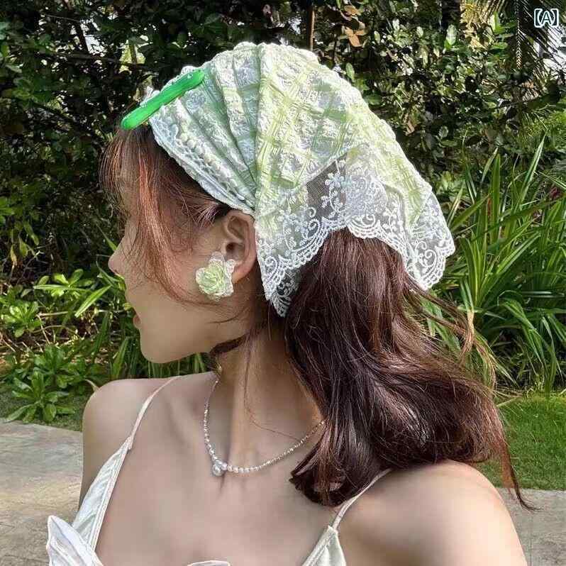 バンダナ おしゃれ レディース ドーパミン 三角形の ヘッド スカーフ レディース ヘア バンド ストリー..