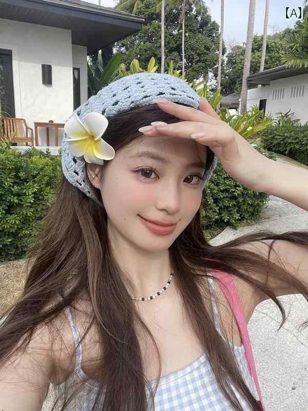 バンダナ おしゃれ レディース 周 ケケ 田園 風 手編み ヘッド スカーフ 三角 夏 海辺 アクセサリー 旅..