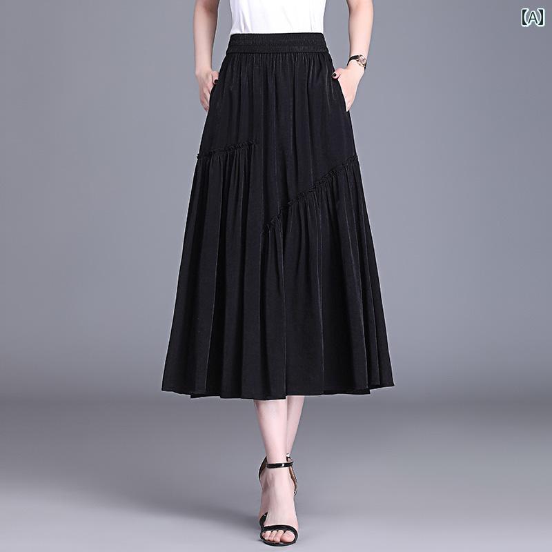 スカート 抜け感 スリット ミモレ ロング プリーツ 高見え スカート 抜け感 スリット ミモレ ロング プ..