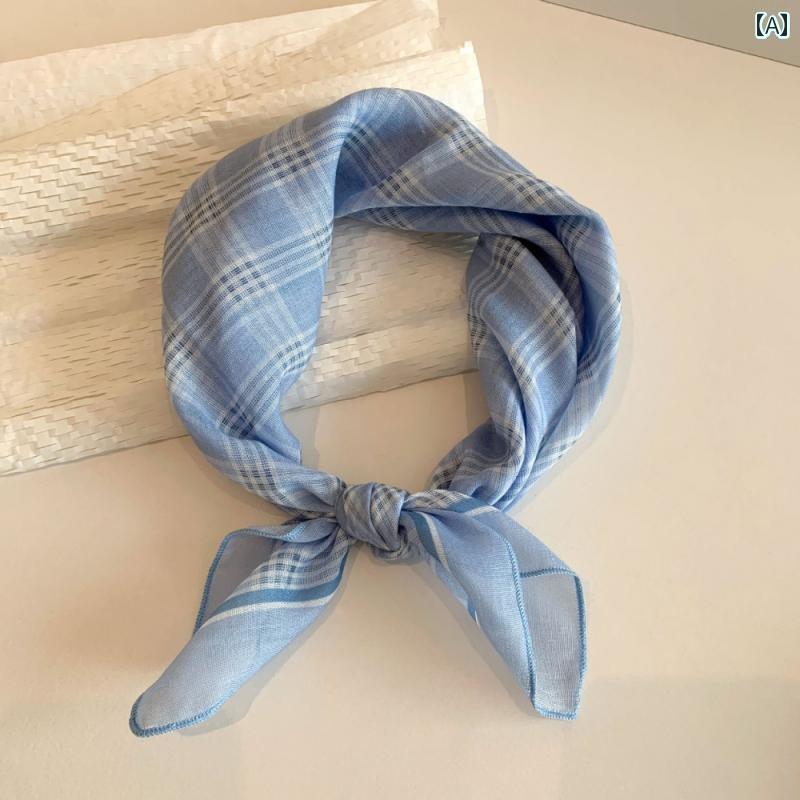 バンダナ おしゃれ レディース 春夏 レディース 青い ヘッド スカーフ 高級 ヘア バンド 通気性 芸術的..