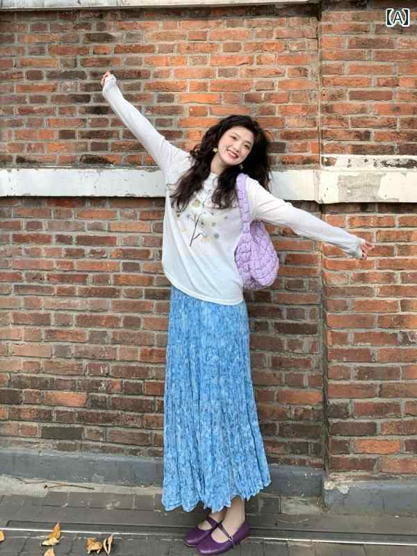 スカート ロング 春夏 フレアスカート シフォン 夏 ふわふわ ロングスカート シフォンスカート スカート マキシ スカート ロング 春夏 フレアスカート シフォン 夏 ふわふわ ロングスカート シフォンスカート スカート マキシ パール シフォンプリ