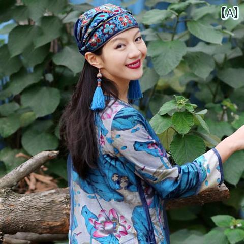 バンダナ おしゃれ レディース 白髪を カバー する 女性用 スカーフ おしゃれな 額 保護 帽子 油煙を ..