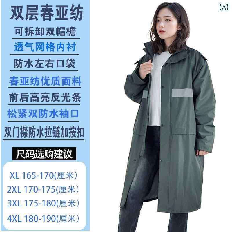 レインウェア レインコート カッパ 男性用 レインコート ロング 全身 防水 防 雨 大人 女性 労働 保護 反射 ワンピース 屋外 建設 現場