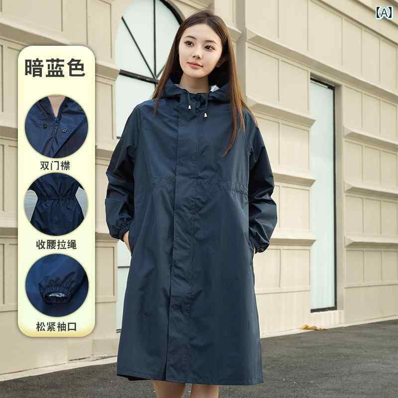 レインウェア レインコート カッパ 雨 風 対策 大人用 レインコート 男女兼用 ジャケット おしゃれ ハイキング用 ロング ジッパー 防水 ウィンドブレーカー...