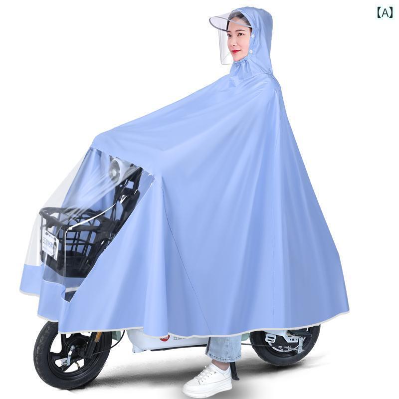 レインウェア レインコート カッパ レインコート 電気 自動車 拡大 厚手 バッテリー オートバイ シングル ダブル 男女 ロング 全身 豪雨 ポンチョ