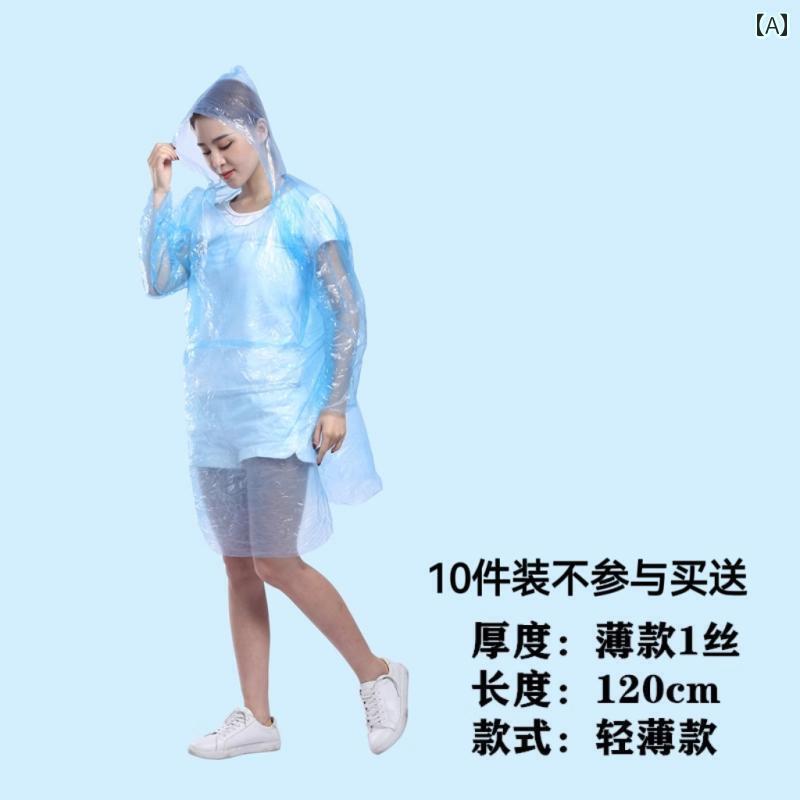 レインウェア レインコート カッパ 使い捨て レインコート 大人 登山 ポータブル アウトドア ロング 全身 厚手 防 雨 ワンピース 漂う 子供用