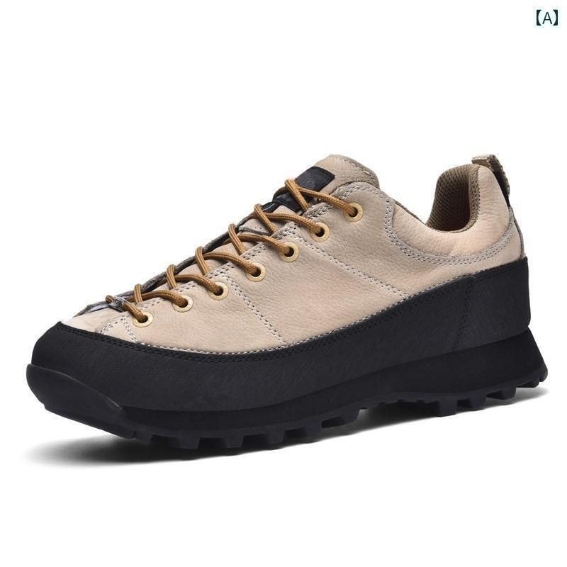 登山靴 レディース シューズ ハイ モナコ ハイキング シューズ アウトドア 最上層 牛革 ローカット メンズと レディース 防水 ミッド トップ カジュアル