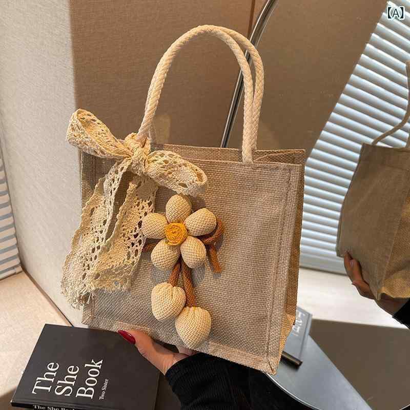 バック ハンドバック 鞄 レディース 高級 リネン ハンドバッグ 2025 韓国 ファッション ウエスタン シ..