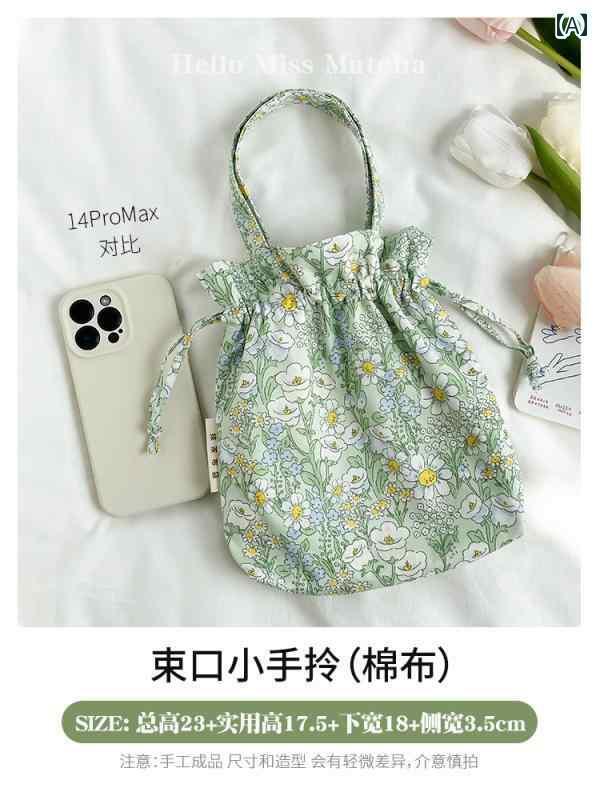 バック ハンドバック 鞄 ポータブル ミニ 布 バッグ 2025 春型 ハンドバッグ レディース 斜め 巾着 ス..