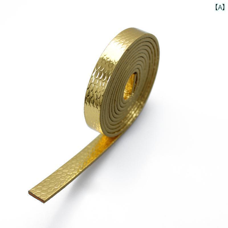 DIY 飾り リメイク 8 mmの パイソン 柄 長さ 1メートルの ベルト DIY リスト ストラップ 文字 スマートフォン キー チェーン 個性的な ショル...