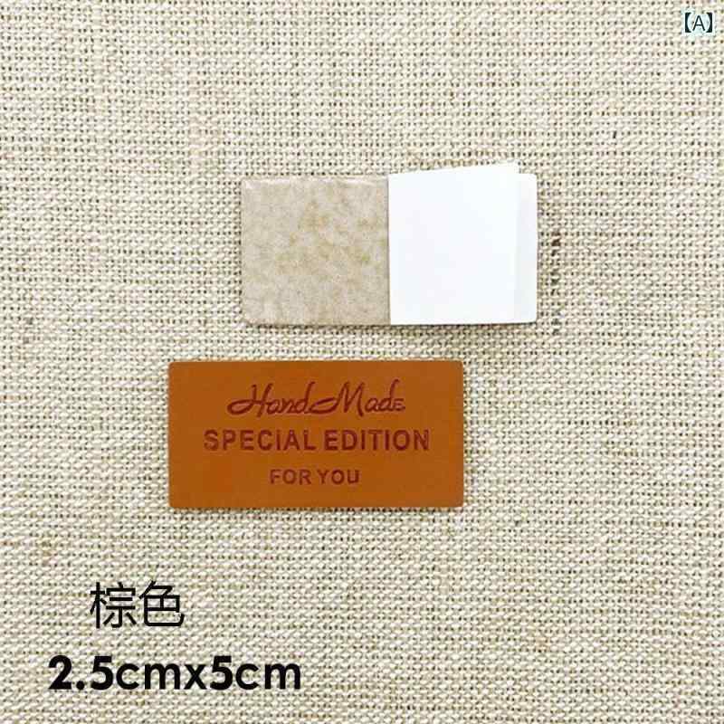 DIY リメイク さまざまな 強力な 粘着 レザーラベルを 組み合わせて 組み合わせる ことが できます 両..
