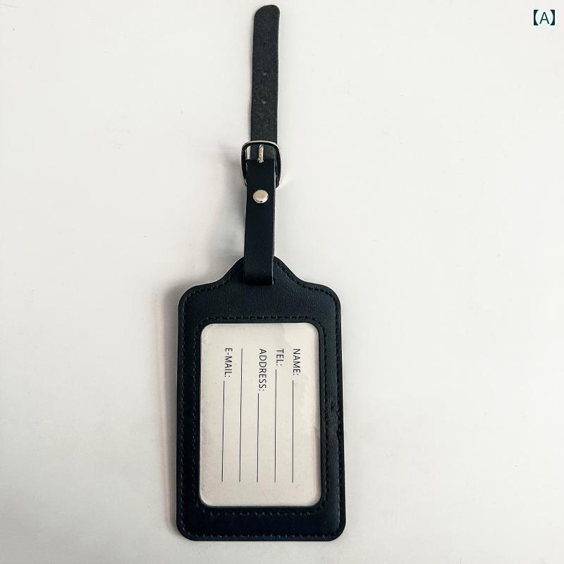 DIY リメイク メーカーは PU レザーの ラゲッジタグ プリント 可能 ロゴ ラベル チェック イン タグを ..