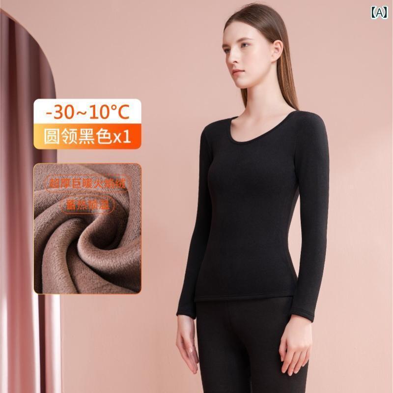 レディース 服 軽い 中国 東北 地方の 女性用 冬用 保温 下着 40℃までの 耐寒性 ベルベット 素材と 厚手 秋服 秋用 ズボン スーツ セーター