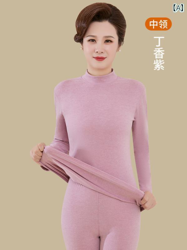 レディース トップス シンプル 向けお母さんの 秋服と 秋 ズボン スーツ ドイツ製 フリース 暖房 高齢者用 保温 下着 一定 温度 女性用 大きいサイズ ウール セーター