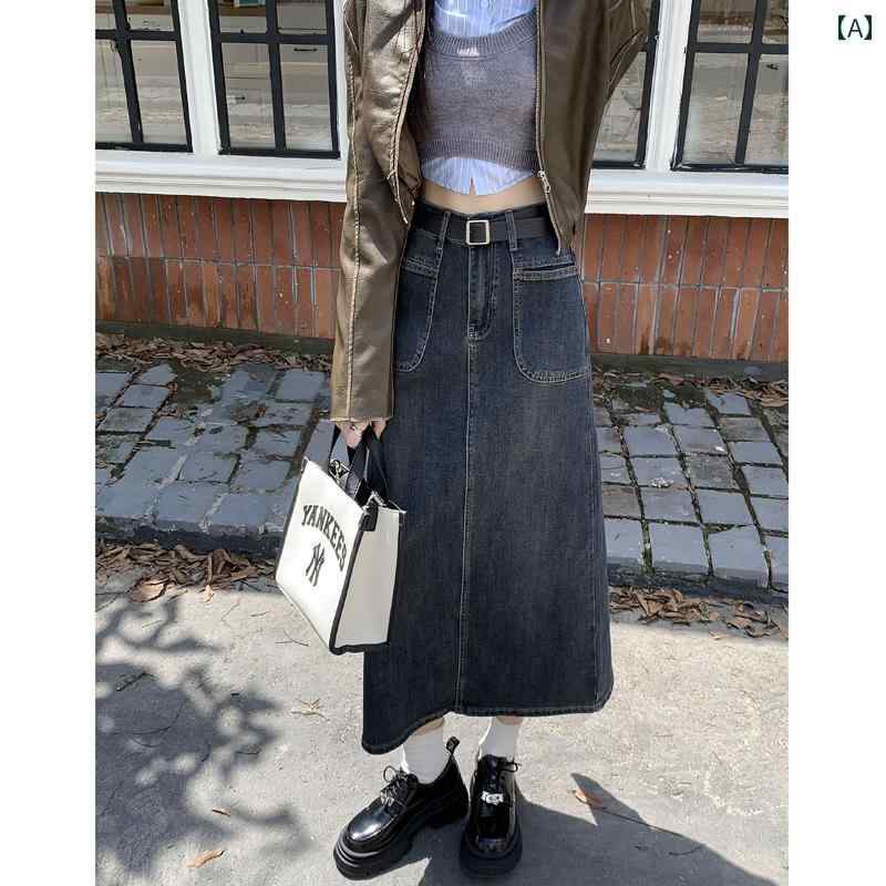 スカート Iライン Aライン 高見え サイドスリット タイトスカート ロング 大きいサイズ スカート Iライ..