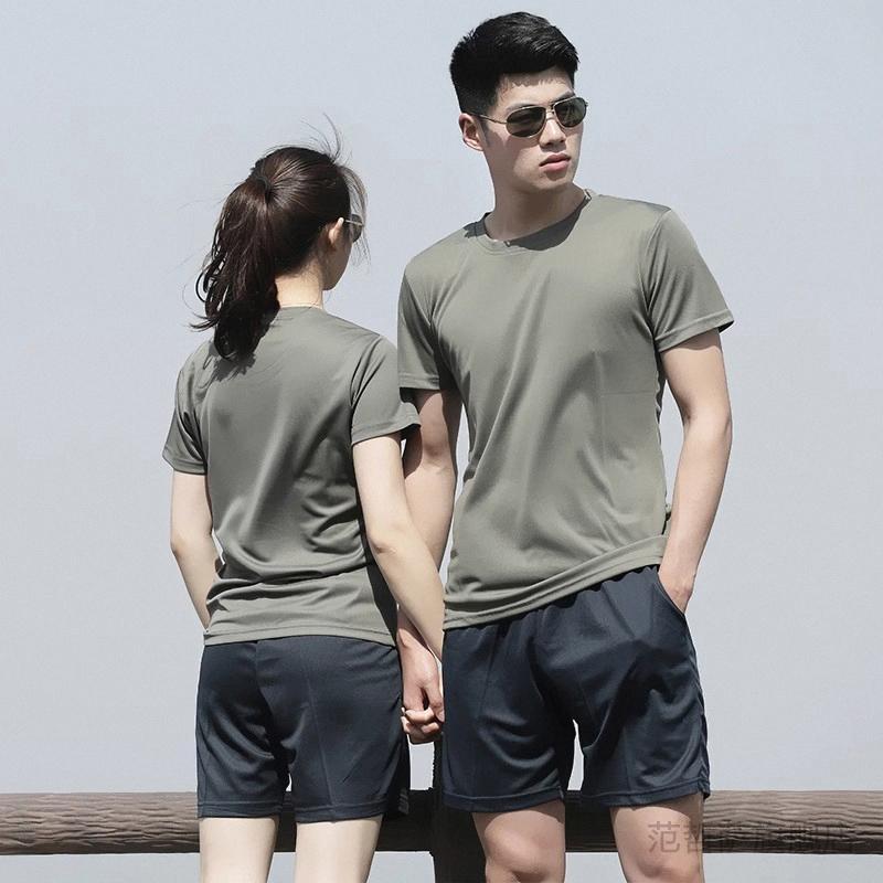 迷彩 カモ柄 パンツ 半袖 フィットネス スーツ メンズ 夏 Tシャツ 迷彩 ミリタリーファン ラウンドネック T ショーツ タクティカル 速乾 レディーストッ...