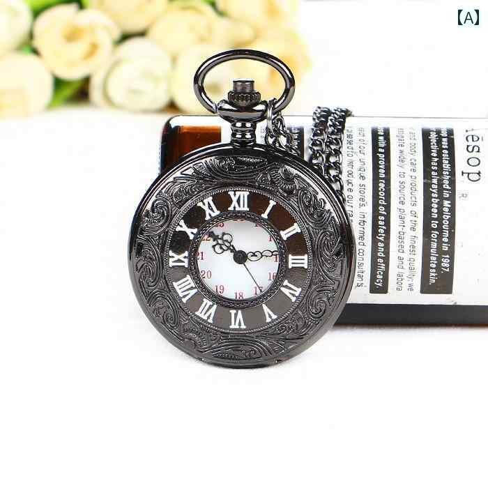 海中時計 時計 オシャレ レトロ シンプル フリップ 大型 懐中時計 学生 ローマ字 メンズ レディースの ネックレス 昔ながらの クォーツ デジタル 高齢者 壁掛け 時計