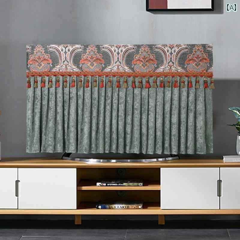 テレビカバー テレビガード オシャレ テレビ ダストカバー LCD ハイエンド ラグジュアリー 202465インチ 55インチ 75インチ 軽量 高級 スタイル カバー 布