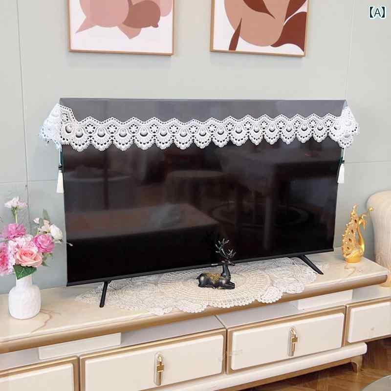 テレビカバー テレビガード 2025年 新型 テレビ レース ホーム 電源 オン ダストカバーを 外さずに 吊..