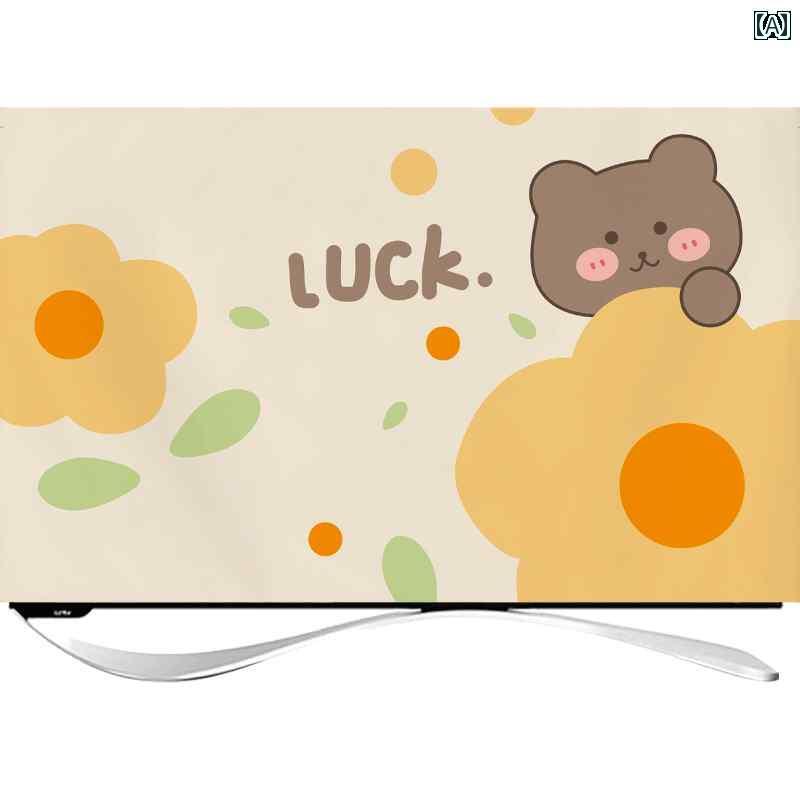 テレビカバー テレビガード テレビ ダストカバー 北欧 イン アンチ グレー カバー タオル ディスプレイ..