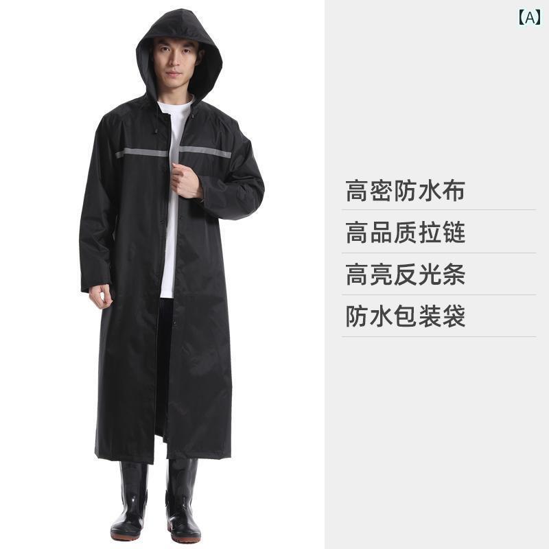 通学 通勤 リュックレインポンチョ 労働 保護 レインコート ロング フルボディ アンチ レインストーム メンズと レディースシングル 大人 セキュリティ 厚手...
