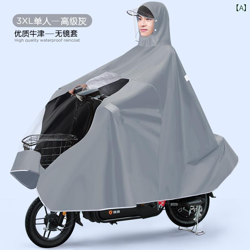 通学 通勤 リュックレインポンチョ レインコート 電気 自動車 メンズ オートバイ 全身 暴風 雨 保護 バッテリー 車両 乗馬な ポンチョ 拡大