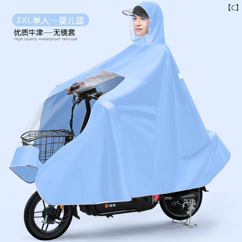 通学 通勤 リュックレインポンチョ レインコート 電気 自動車 メンズ オートバイ 全身 暴風 雨 保護 バッテリー 車両 乗馬な ポンチョ 拡大