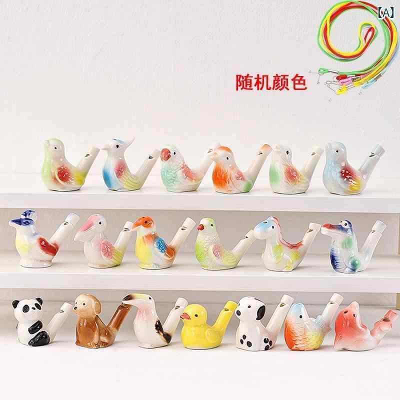 ホイッスル 防災 笛 風光明媚な 子供用 鳥 笛。 水を 加えて 吹く 鳥の 鳴き 幼稚園の ギフト。 陶器の..