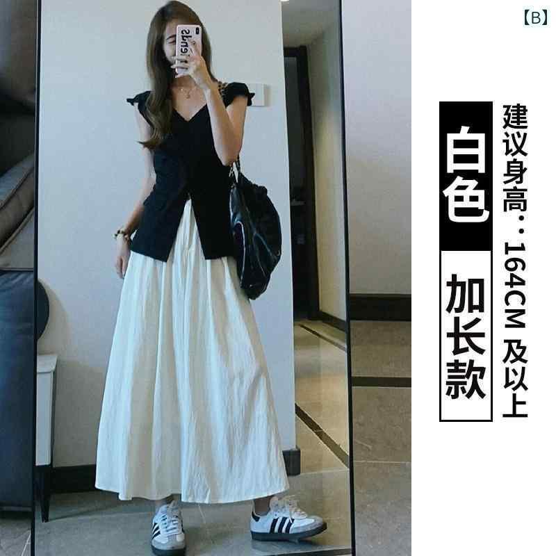 スカーフ プリーツスカート ショートスカート レディース 白い プリーツスカート 2024 夏の 韓国 春秋 ミドル丈 アンブレラ スカート ハイウエスト スリム 小柄の