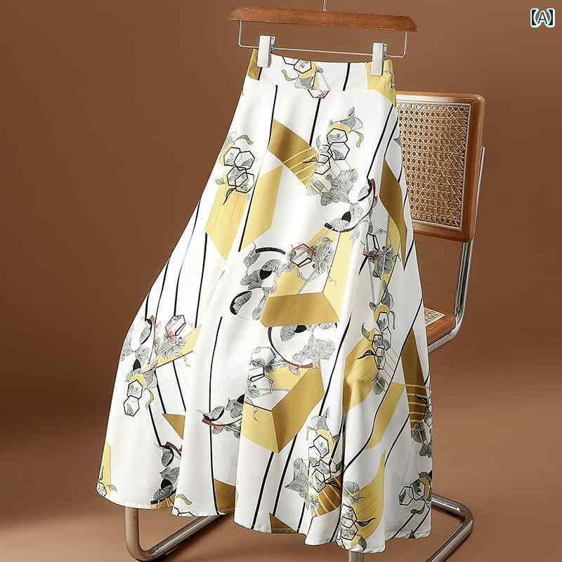 スカート プリーツスカート ロングスカート アウトレット カウンター カット ラベル テール 商品 高級 シフォンスカート レディー スプリント大 スイング aライン スカート