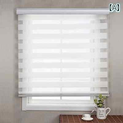 おしゃれ かわいい オフィス用 ローラー ブラインド 2025年 新 遮 光 ロール アップ パンチ フリー キッチン バス ルーム 防水