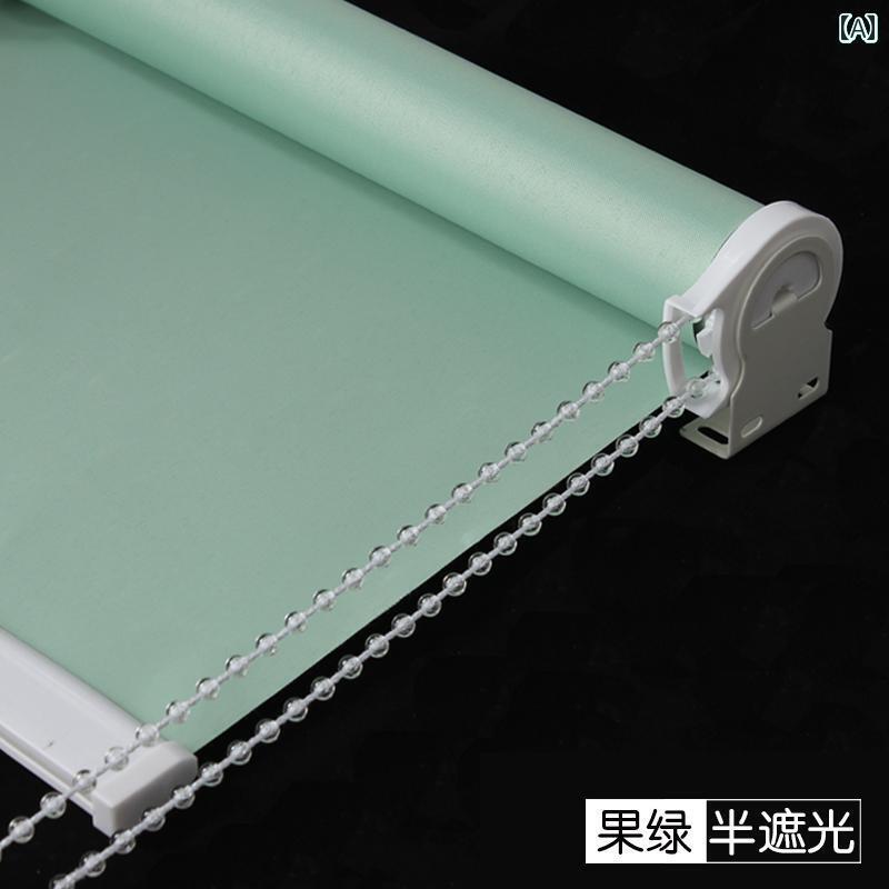 おしゃれ かわいい カーテン ロール アップ ローラー ブラインド 完全 遮 光 バルコニー バス ルーム オフィス 寝室 キッチン リフティング パンチ フリー ロッド