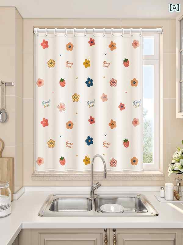 オシャレ インテリア キッチンと バス ルームの カーテン 遮 光 オイル プルーフ 窓 パンチ フリーの プル ローラー ブラインド サンシェード