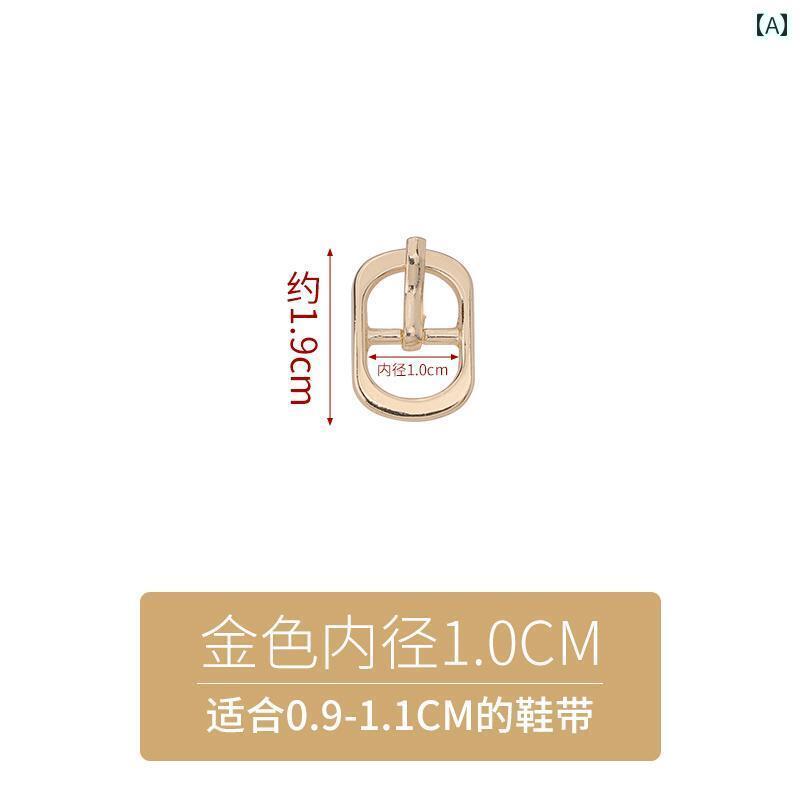 ベルト バックル かばん ボタン ベルト サンダル バックル アクセサリー 和風 調整 金属 靴 紐 固定 女性