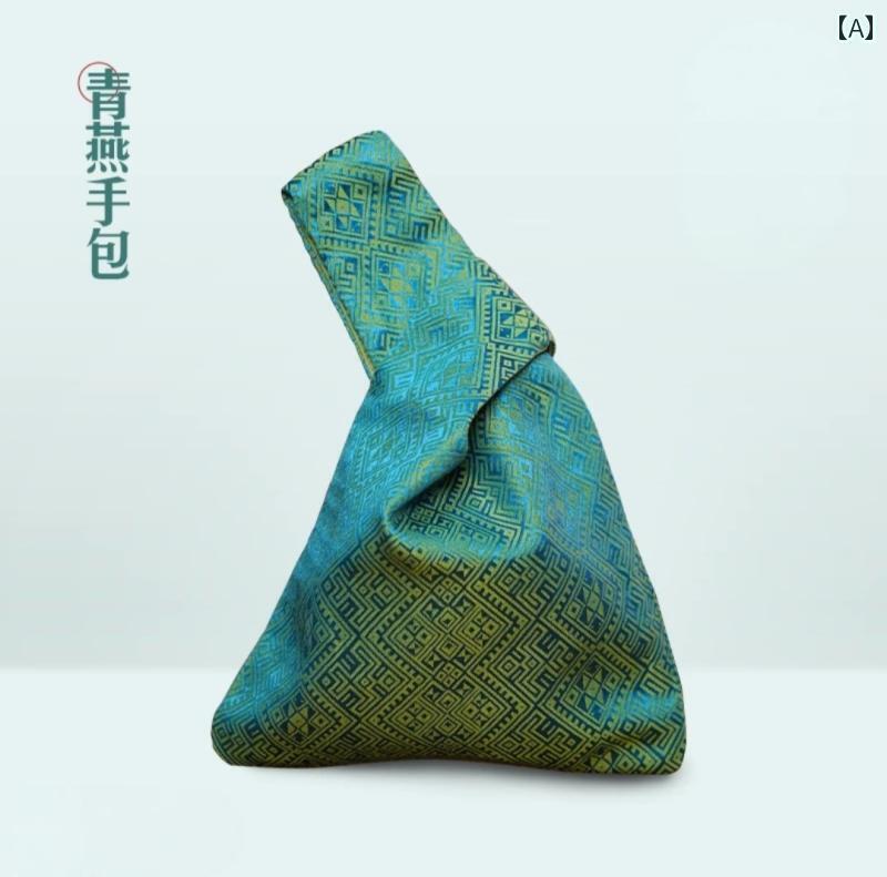 コインケース ミニ財布 ショルダー チャイナ風 リスト バッグ ノット 2025 ミニ スマートフォン コイン ウォーキング 女性 ハンドバッグ 荘 金