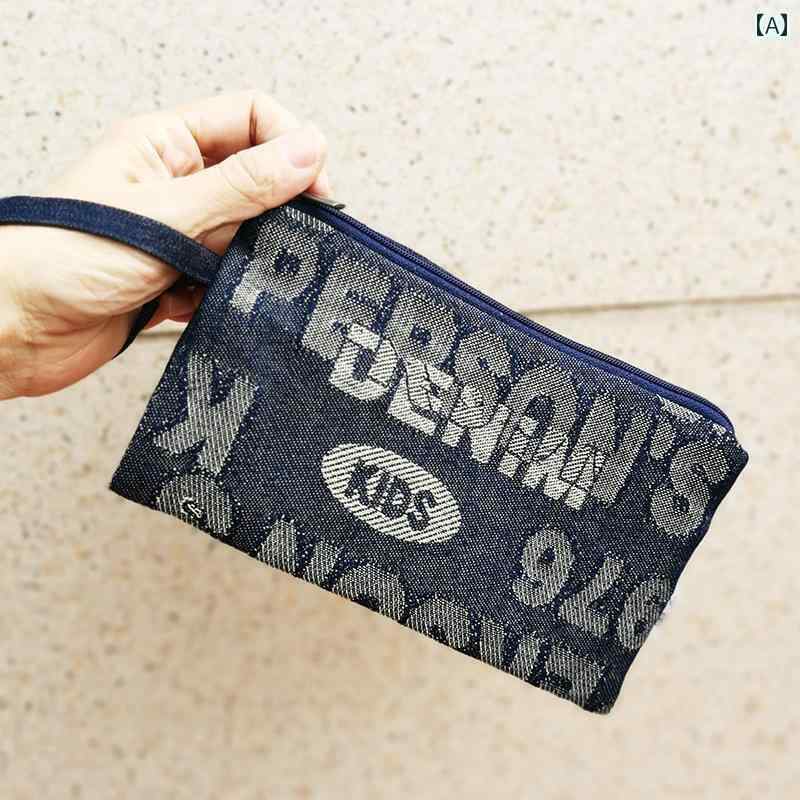 コインケース ミニ財布 ショルダー Xunzi シンプルで 軽量な 綿大 画面 スマートフォン バッグ キャンバス小銭入れ 生地 雑貨 収納 クラッチバッグ