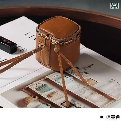 コインケース ミニ財布 ショルダー ミニ キー バッグ シンプル 小さめ ベジタブル タンニン なめし レ..