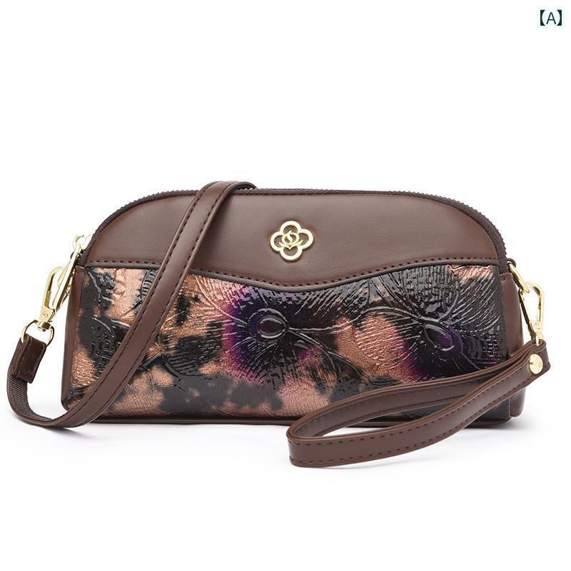 コインケース ミニ財布 ショルダー 革 クロス ボディ クラッチバッグ レディース 2024 ソフトレザー スマートフォン小銭入れ ワンショルダー ママ バッグ