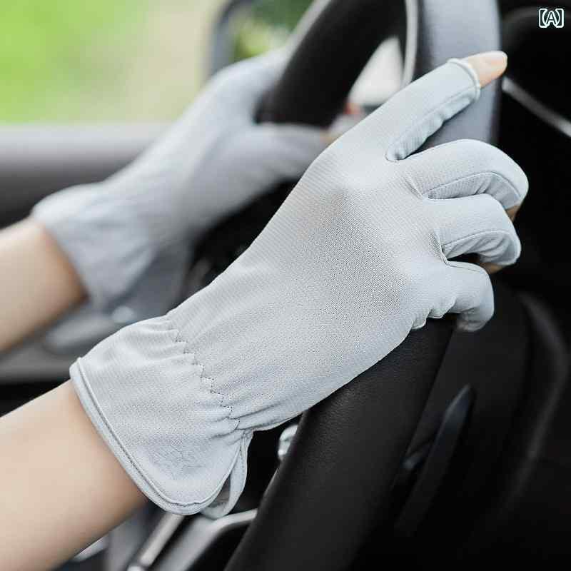 サイクリング グローブ 手袋 ジム 女性用 夏用 ハーフフィンガー 冷感 日焼け防止 手袋 サイクリング ..