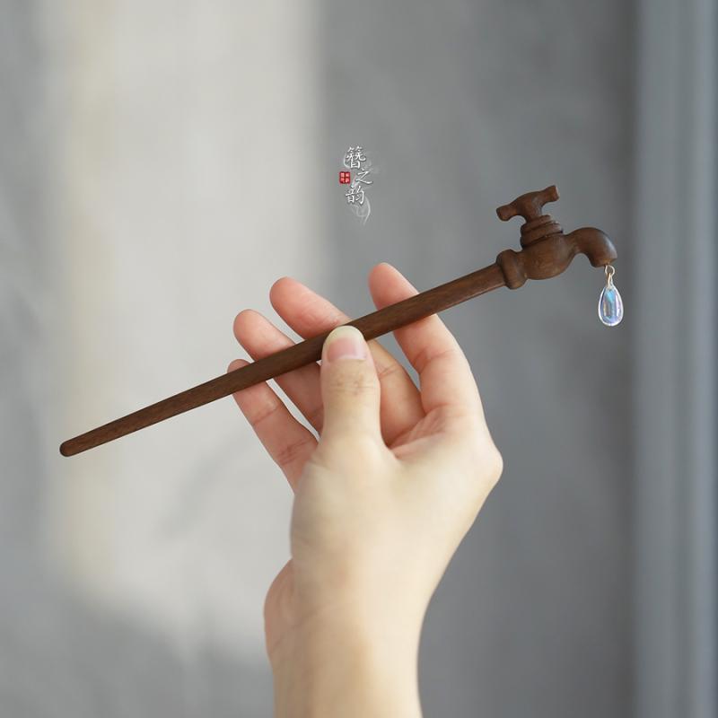 大人 おしゃれ ヘアピン ヘア ピン リズム 蛇口 金糸 白檀 スタイル小 紅 書 おもしろ ガールフレンド ギフト