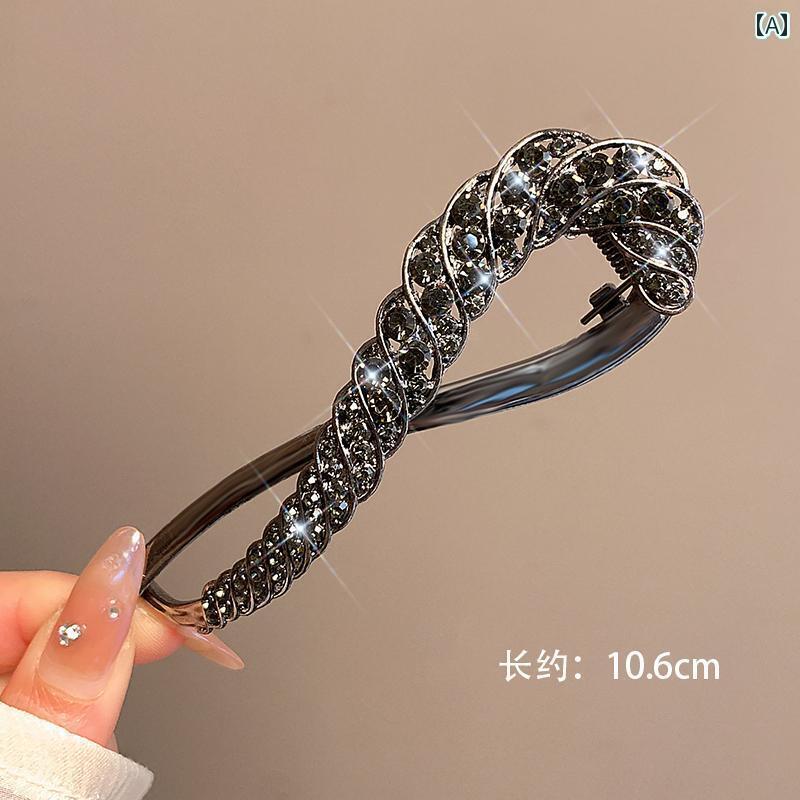 おしゃれ ヘアピン ヘアクリップ 女性用 ヘア ピン後 頭部用 ツイスト ピン 高級 フロッグ バックル フ..