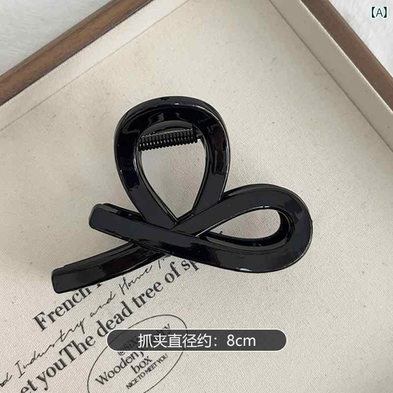 おしゃれ ヘアピン ヘアクリップ シンプル リボンの ハーフ タイ ヘア クリップ レディースの 高級 ク..