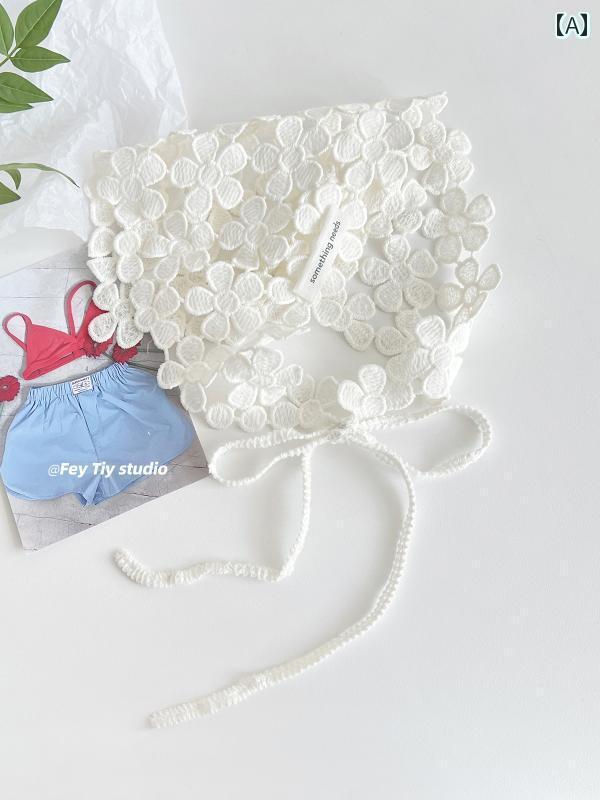 バンダナ おしゃれ ヘアバンド feytiy 小さい デイジー 三角 スカーフ 古風な 女の子 ヘッド 雰囲気の ..