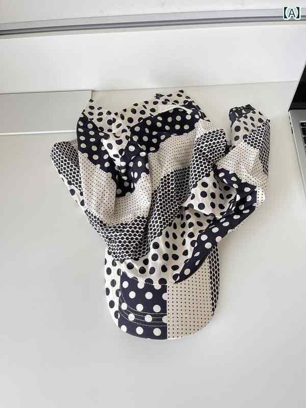 バンダナ おしゃれ ヘアバンド 韓国 2025年 ドットの レースアップ キャップ 女性用 インスタ グラム ..