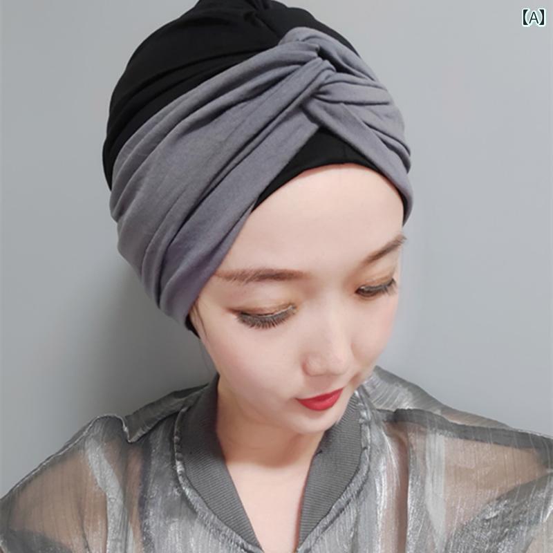 バンダナ おしゃれ ヘアバンド 夏 バオ トウ キャップ レディース 帽子 薄型 通気性 モーダル ファッシ..